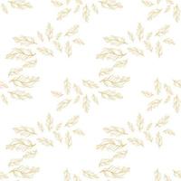 Pastel-colored seamless feather pattern. Seamless background with feathers of bird. vector