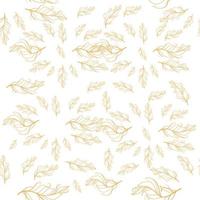 Pastel-colored seamless feather pattern. Seamless background with feathers of bird. vector