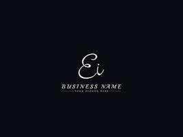 Creative Ei Logo Letter, Initials Ei Signature Logo Icon vector