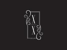 icono inicial del logotipo xx, vector de letra del logotipo de lujo único xx