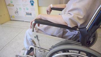 Elderly patients doing physiotherapy in the hospital video