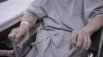 Elderly patients doing physiotherapy in the hospital video