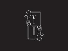 Premium YH y h Luxury Logo Letter Vector Stock