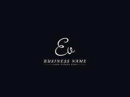 Creative Ev Logo Letter, Initials Ev Signature Logo Icon vector