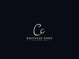 Initials Cc c c Signature Logo, Creative Cc Logo Letter Design vector