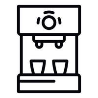 Compact coffee maker icon, outline style vector