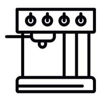 Professional coffee maker icon, outline style vector