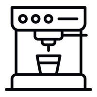Standart coffee machine icon, outline style vector