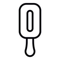 Frozen juice on a stick icon, outline style vector