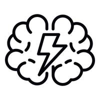 Brainstorming icon, outline style vector