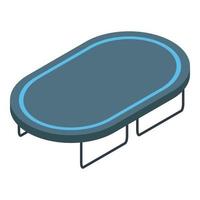 Trampoline icon, isometric style vector