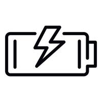 Battery energy icon, outline style vector