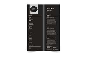 creative cv design and new collection vector