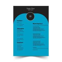 creative cv design and new collection vector