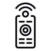 Smart home remote control icon, outline style vector