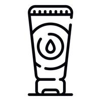 Tube cream icon, outline style vector