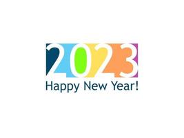 Happy new year 2023, horizontal banner. Brochure or calendar cover vector design template. Cover of business diary for 2023 with wishes. The art of cutting paper