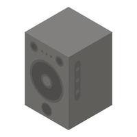 icono de altavoz de estudio, estilo isométrico vector