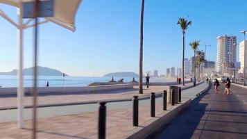 Mazatlan boardwalk in Sinaloa Mexico video