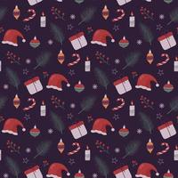 merry christmas pattern vector