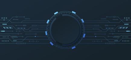 Abstract technology background. Hi tech digital and communication concept. Vector background design with circuit line. Vector illustration.