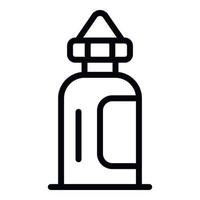 Small glue bottle icon, outline style vector