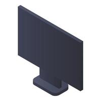 icono de monitor de computadora, estilo isométrico vector