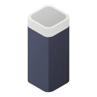 Smart speaker icon, isometric style vector