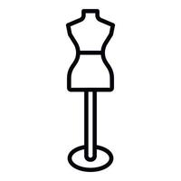 Mannequin stand icon, outline style vector