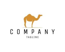 Camel old silhouette logo isolated on white background best side view for badge, emblem and sticker design. vector illustration available in eps 10.