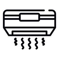 Air conditioning icon, outline style vector