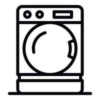 Washing machine icon, outline style vector