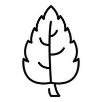 Lonely leaf icon, outline style vector