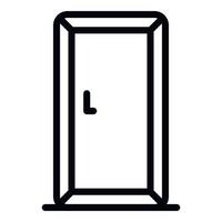 Domestic refrigerator icon, outline style vector