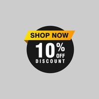 10 discount, Sales Vector badges for Labels, , Stickers, Banners, Tags, Web Stickers, New offer. Discount origami sign banner.