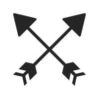 crossed arrows symbol vector