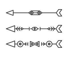 arrows decoration boho style vector