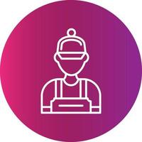 Worker Creative Icon Design vector