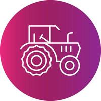 diseño de icono creativo de tractor vector