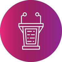 Lectern Creative Icon Design vector