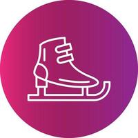 Ice Skates Creative Icon Design vector