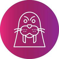Walrus Creative Icon Design vector