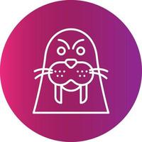 Walrus Creative Icon Design vector