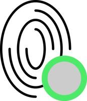 Fingerprint Creative Icon Design vector