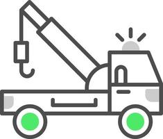 Tow Truck Creative Icon Design vector