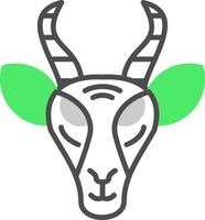 Gazelle Creative Icon Design vector