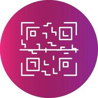 Qr Code Creative Icon Design vector