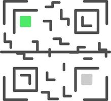 Qr Code Creative Icon Design vector