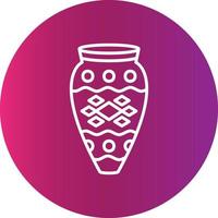Vase Creative Icon Design vector
