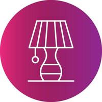 Table Lamp Creative Icon Design vector